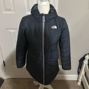 The Northface coat. This jacket coat can be worn two ways.